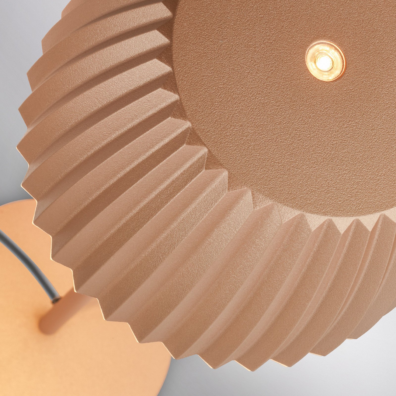 Briloner Lampa de masă LED Loca maro înălțime 36 cm metal/plastic - Camera de zi / sufragerie - Modern