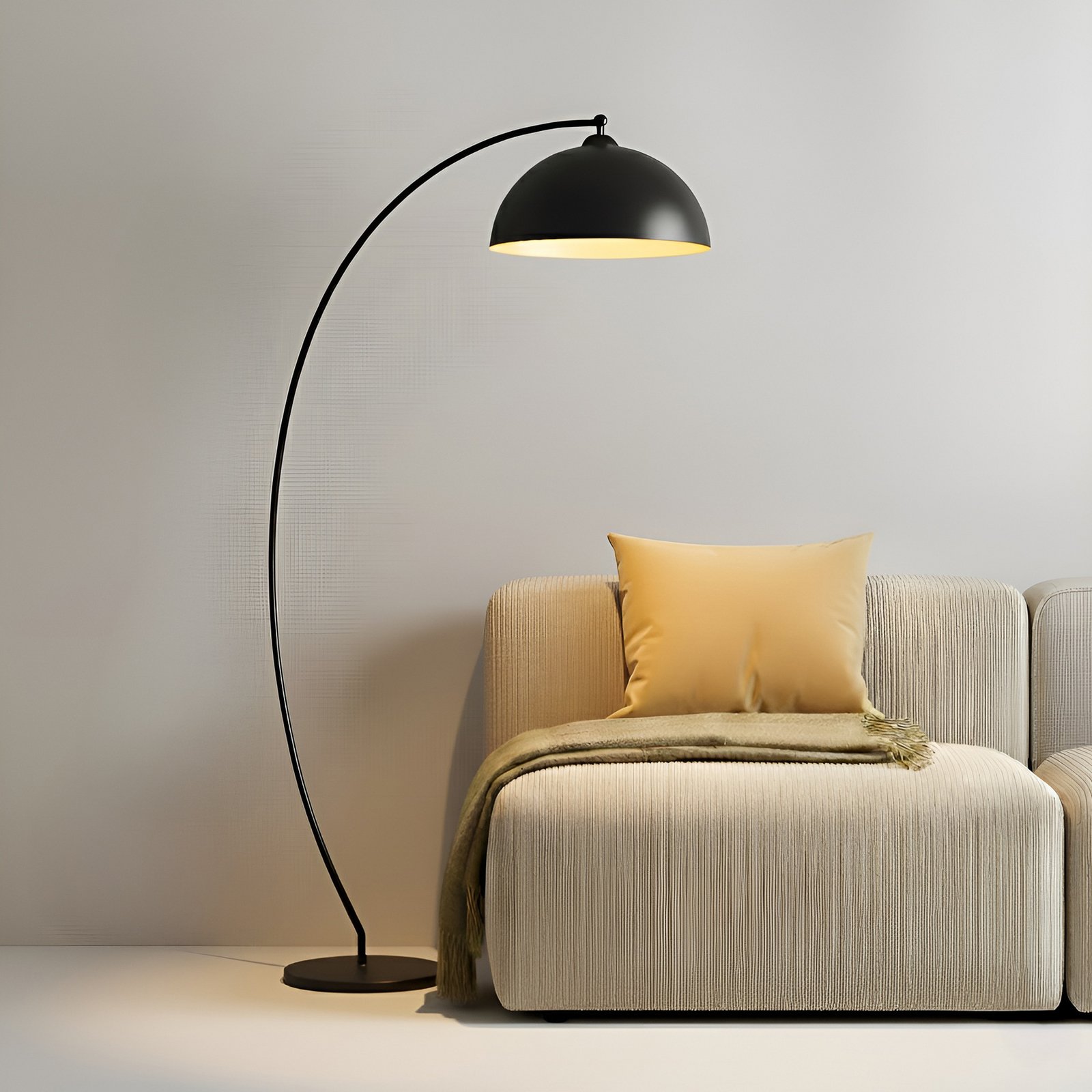 Jonera Vloerlamp Black/Gold - Lindby