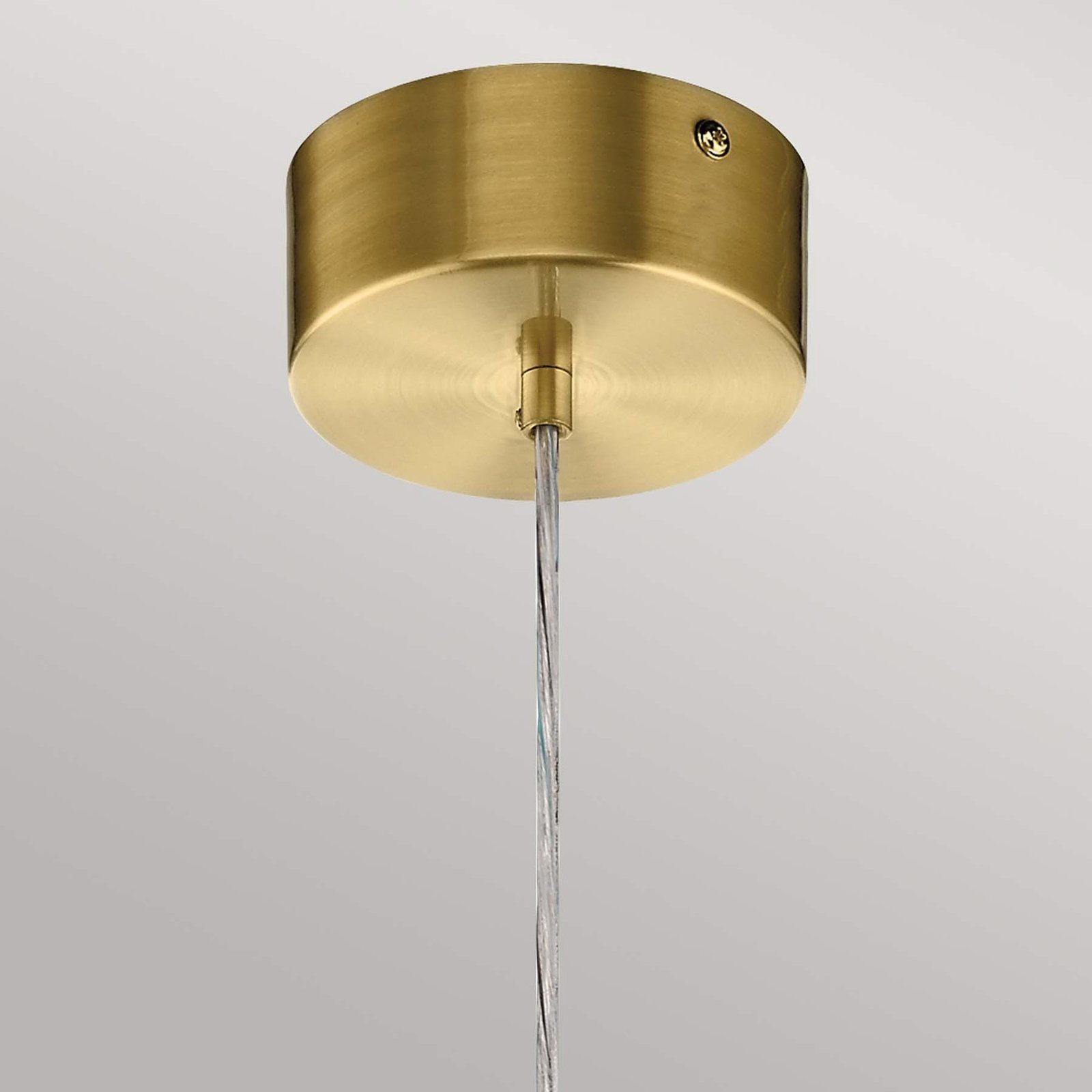 Moonlit LED hanglamp, goudkleurig, aluminium, Ø 20 cm, globe