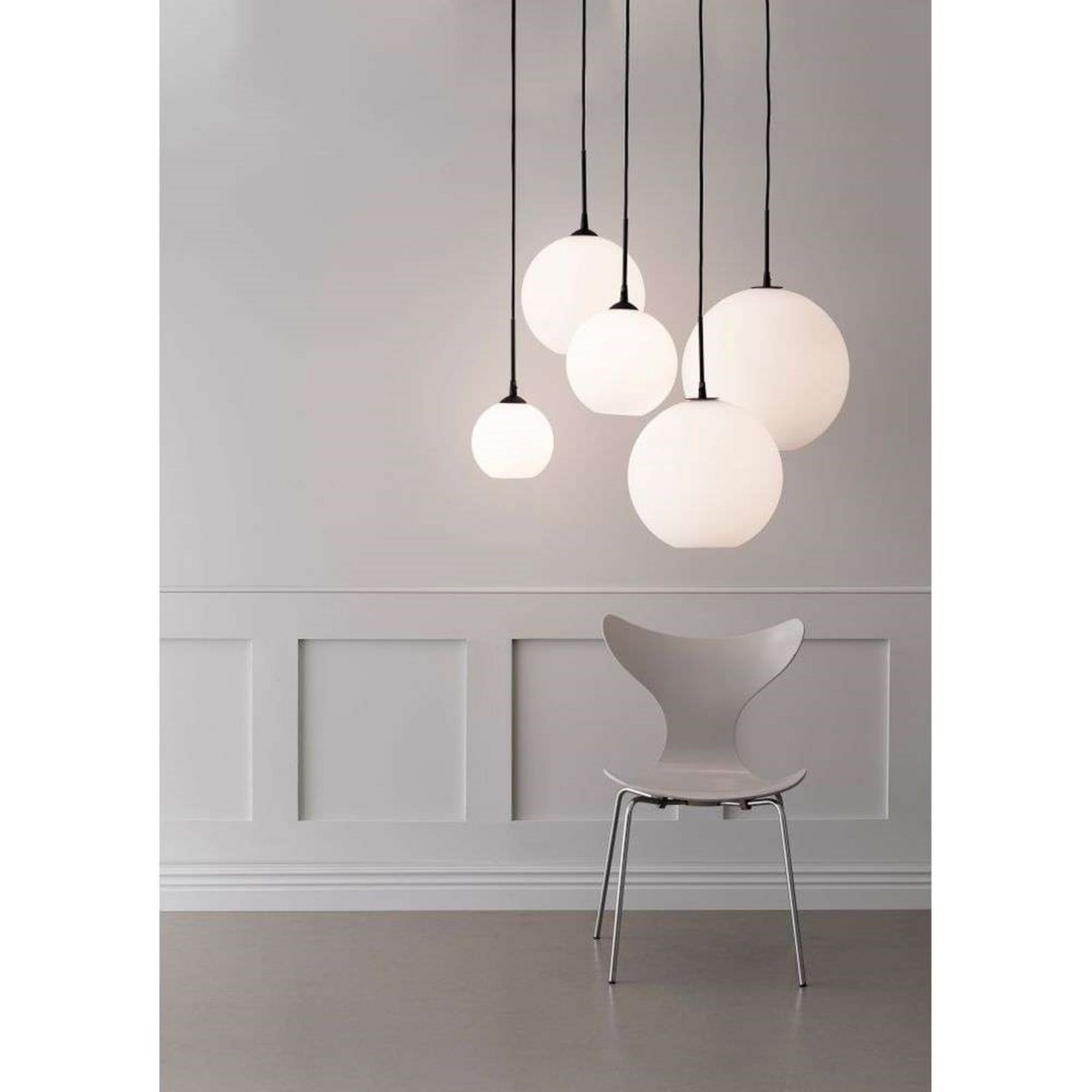 Capo Pendel Ø250 Sort/Opal Belid - Spisestue - Glas billede