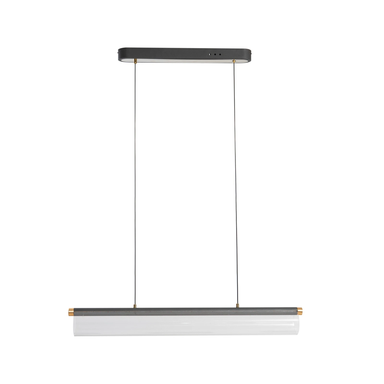 Lucande, suspension LED Alania, transparente, métal, 86,5 cm