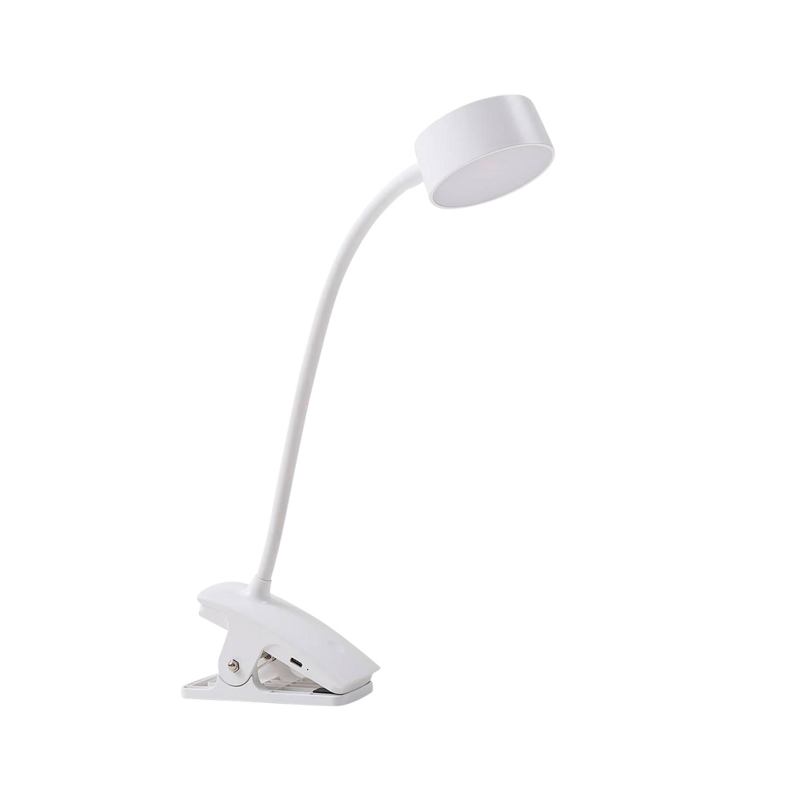 Maori LED Portátil Candeeiro de mesa w/Braçadeira Branco - Lindby