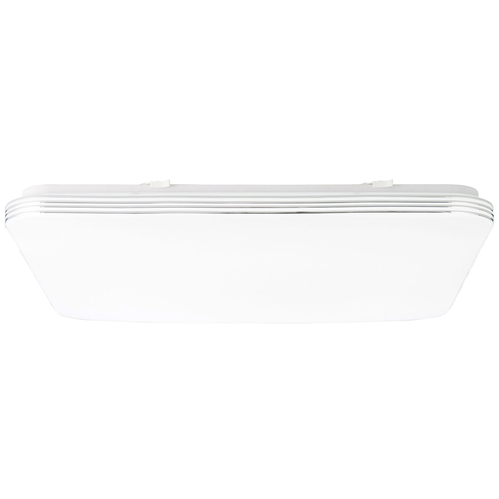 Ariella LED stropna svetilka v beli barvi/kromu, 54x54 cm