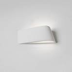 Delfi wall light, white, plaster, 35 cm wide, G9