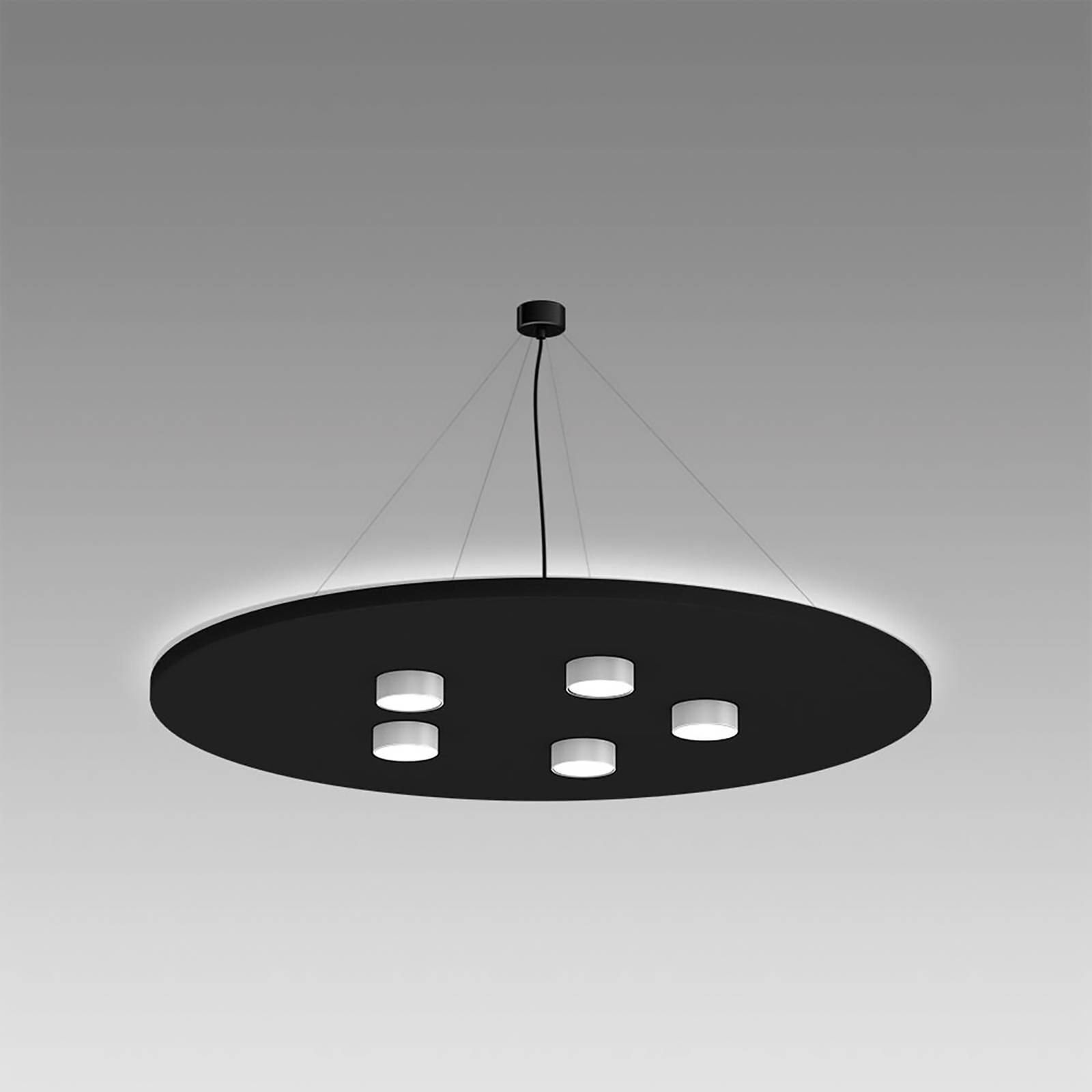 Levně LEDWORKS Sono-LED Round Five 930 černá/bílá