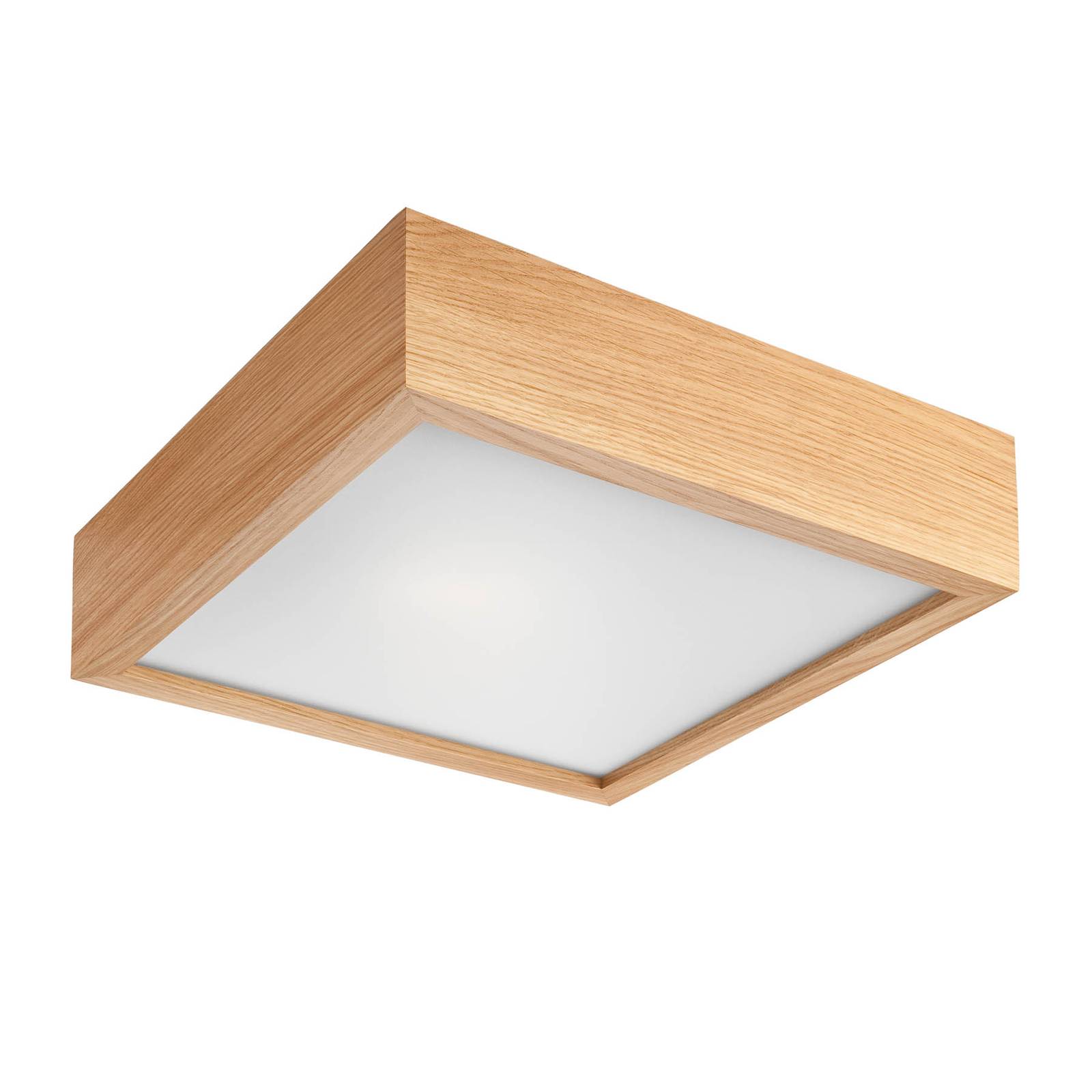 Deckenleuchte Kerio Quadrat 27,5x27,5cm eiche hell
