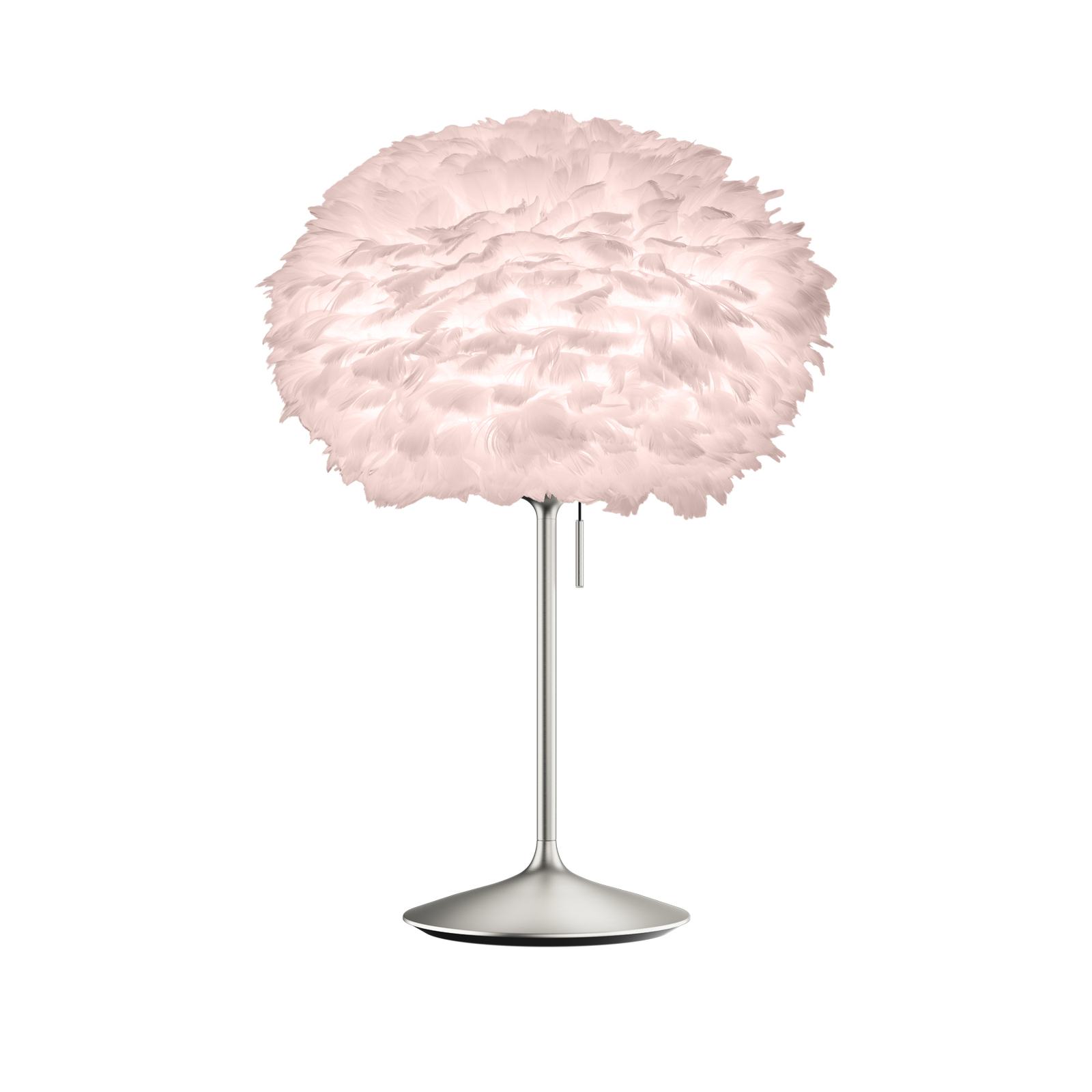 UMAGE Eos medium bordlampe rosé / børstet stål