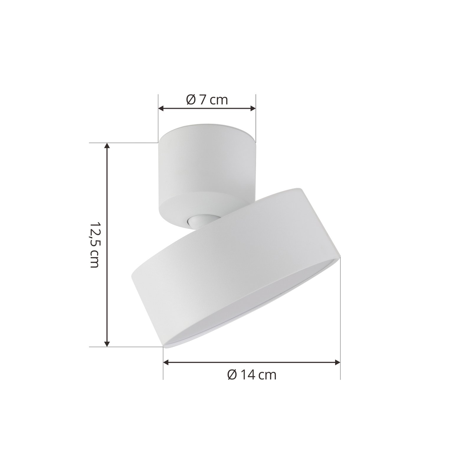 Nivoria LED Kattospotti Adjustable White - Lindby