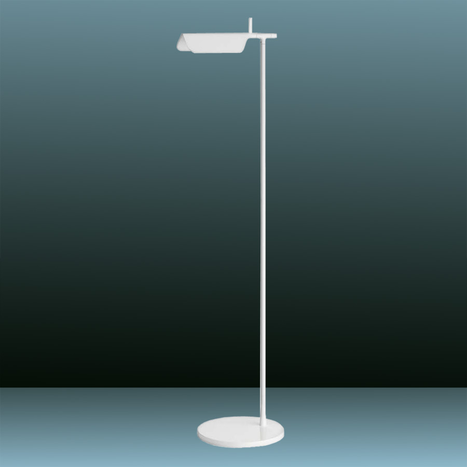 FLOS Tab LED stojací lampa bílá 2700K 180° otočná