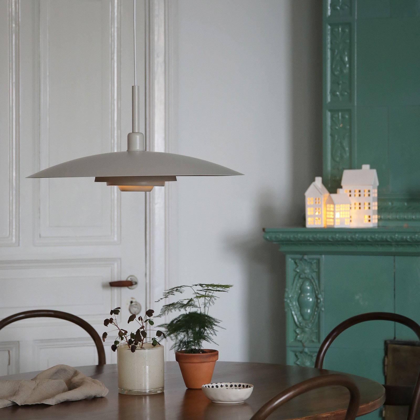 Markslöjd riippuvalaisin Piny, beige, Ø 57 cm, metalli, E27