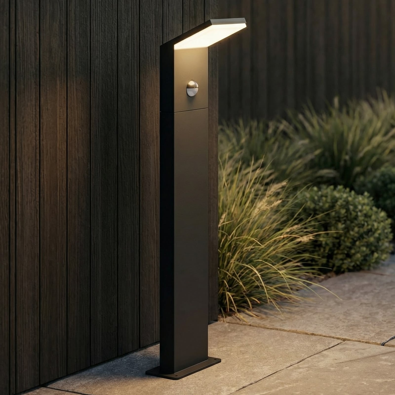 Nevio Outdoor Garden Lamp w/Sensor Graphite - Lucande Nevio Outdoor Garden Lamp w/Sensor Graphite - Lucande
