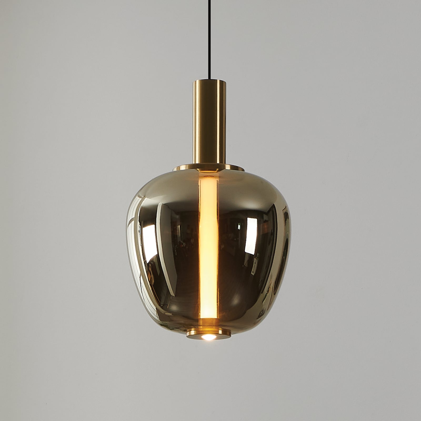 Suspension LED Fruitera dorée Ø 25 cm en verre CCT - Stars of Light