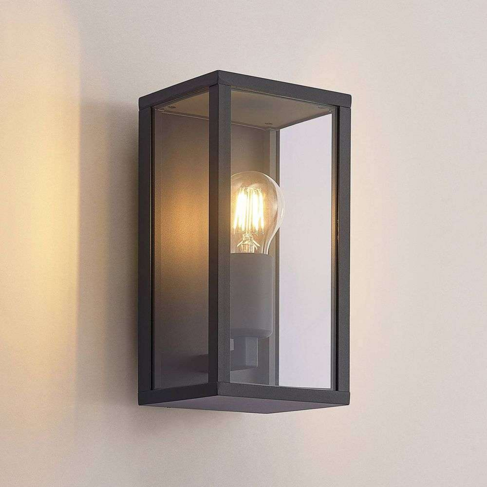 Peldar Utomhus Vägglampa Dark Grey - Lindby