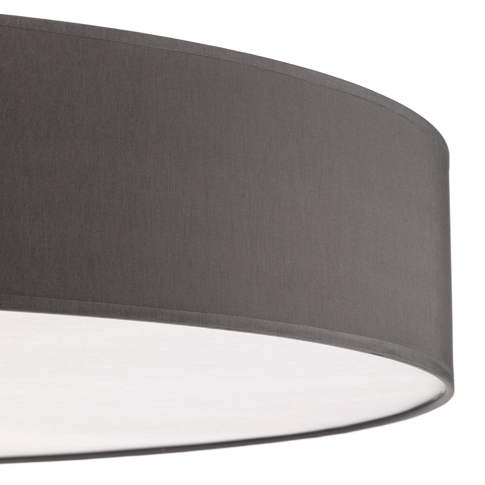 Lampa sufitowa Rondo, szara Ø 80 cm