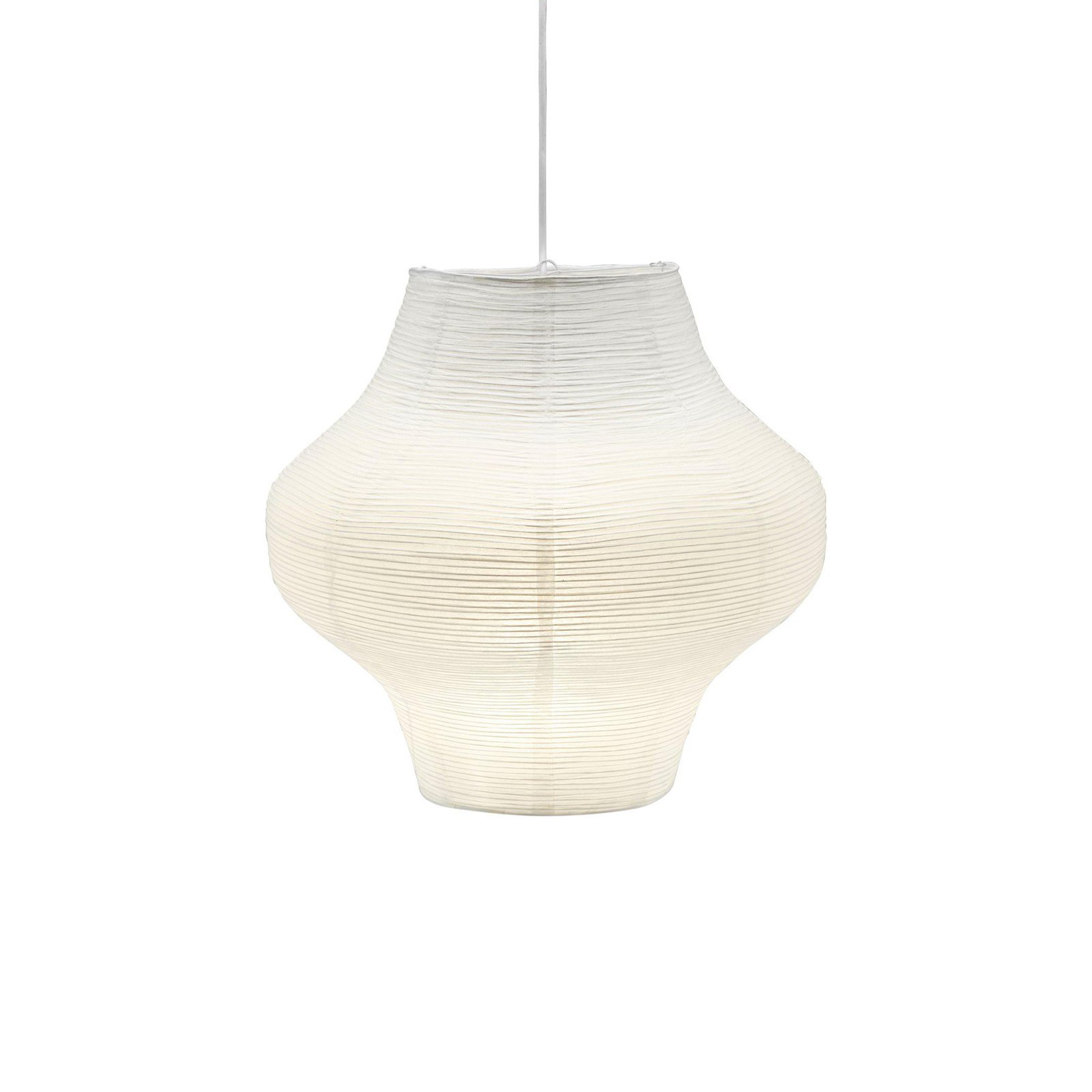 PR Home Lampe à suspendre Sani, Ø44,5cm, blanc, suspension blanc, E14