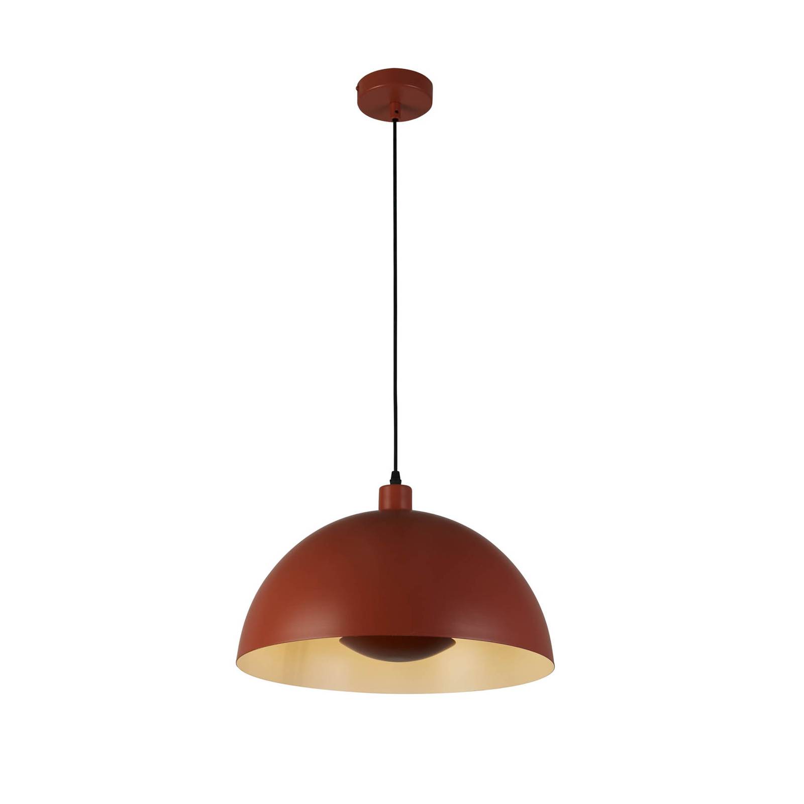Żyrandol Mars, ciemny pomarańczowy, Ø 25 cm, stal