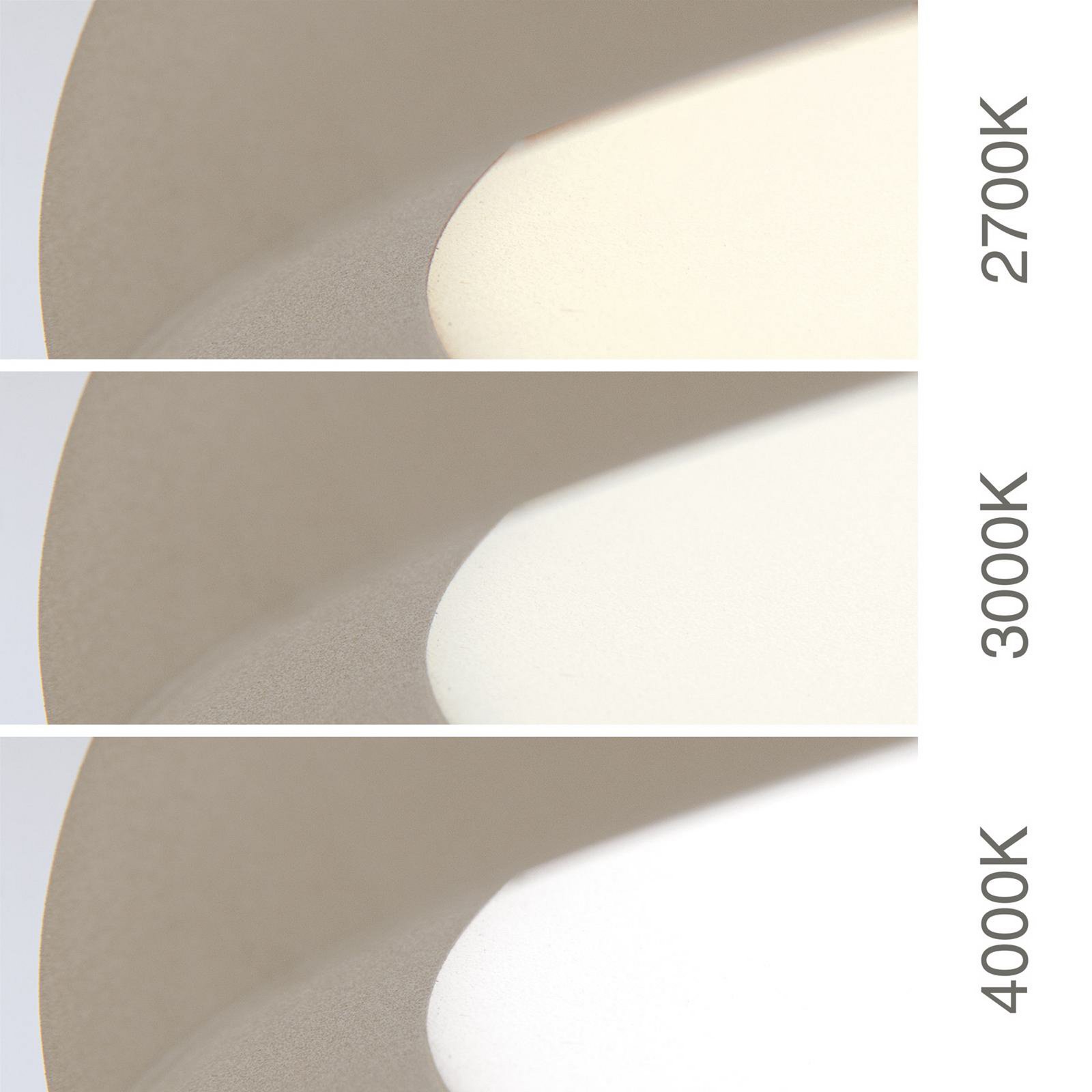 Candeeiro de teto LED Kant, Ø 60 cm cáqui, CCT metal/plástico Candeeiro de teto LED Kant, Ø 60 cm cáqui, CCT metal/plástico