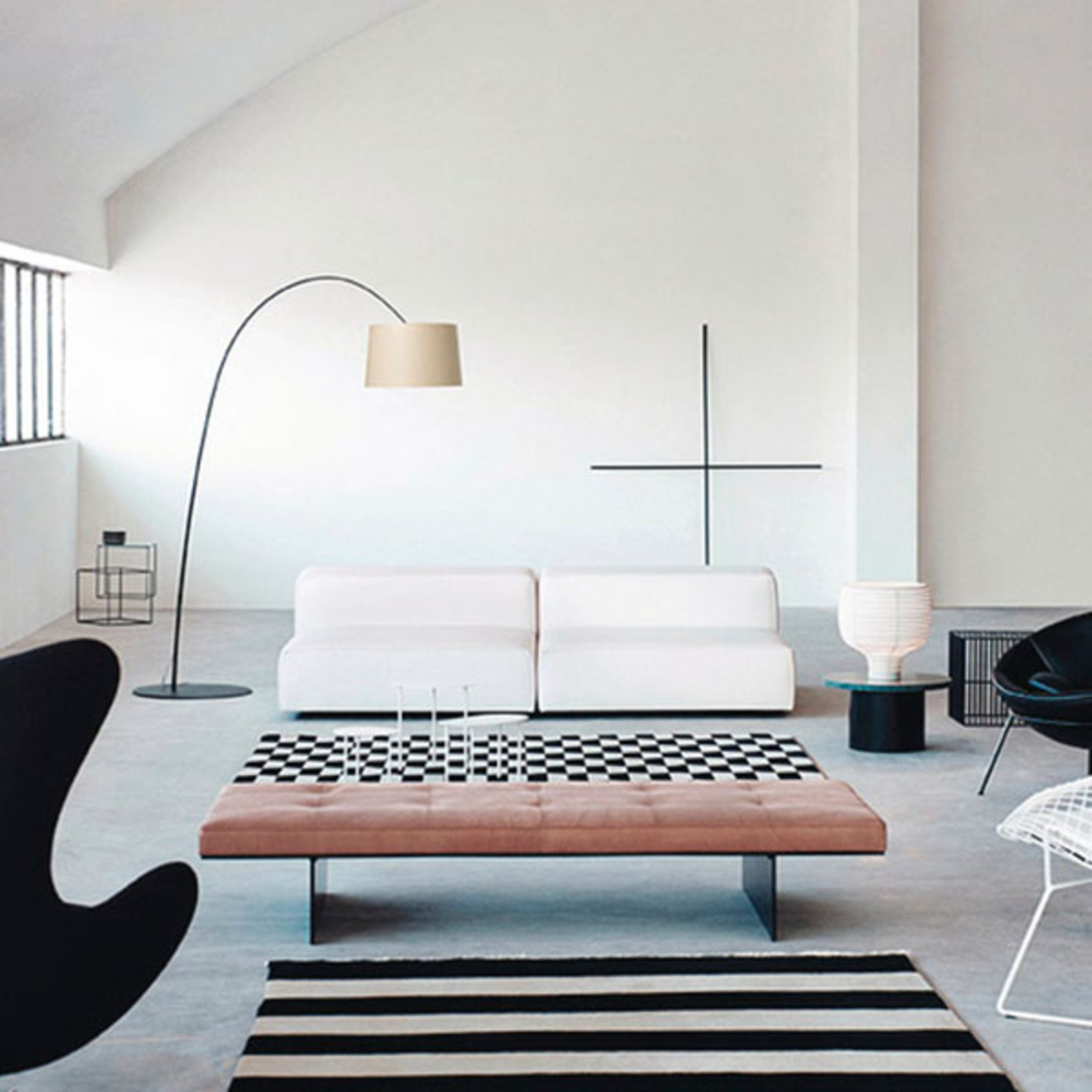 Foscarini Twiggy Wood LED-golvlampa svart