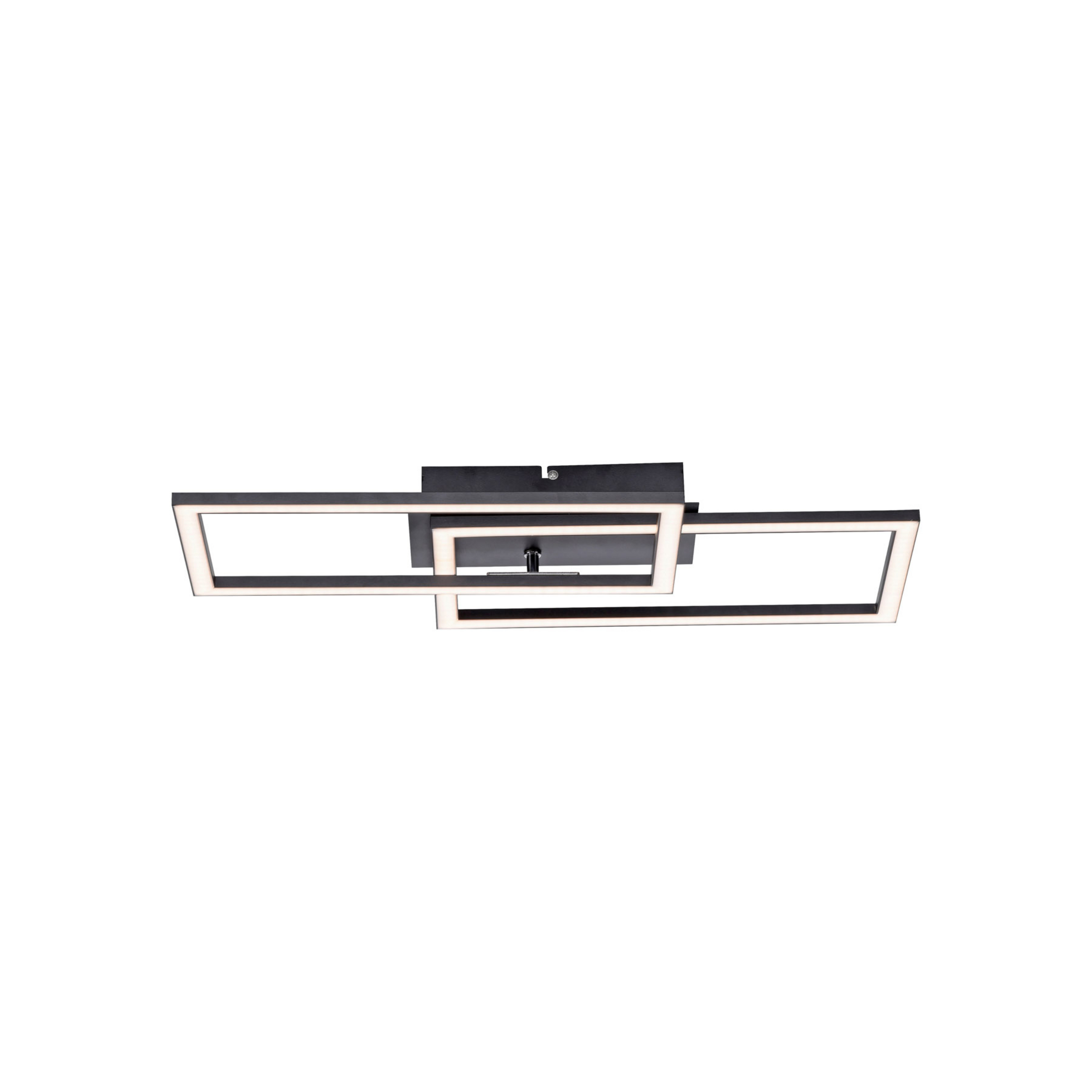 LED-Deckenleuchte Iven, dim, schwarz, 54x31cm