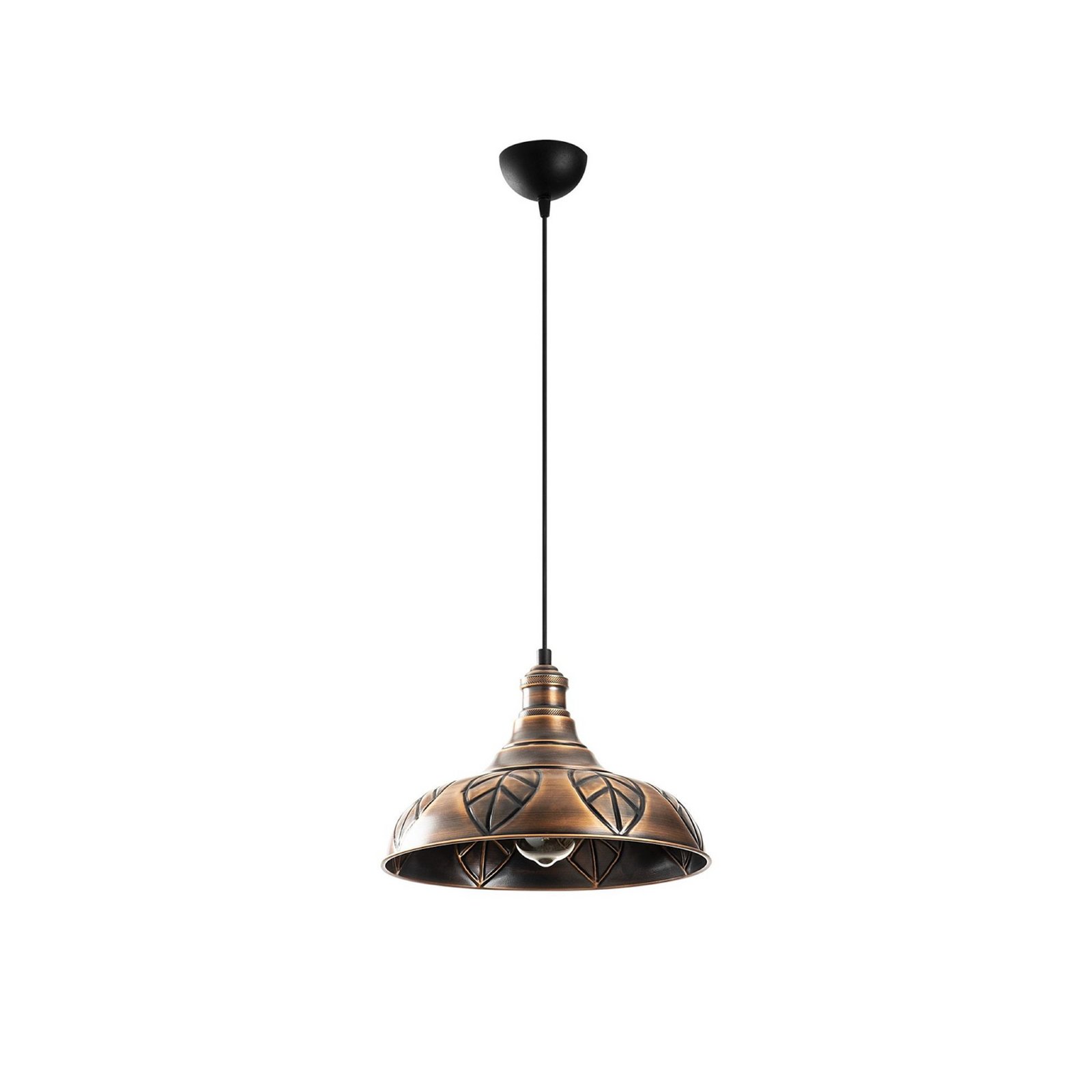 Hängeleuchte Saglam, kupfer, Metall, Ø 32 cm, E27