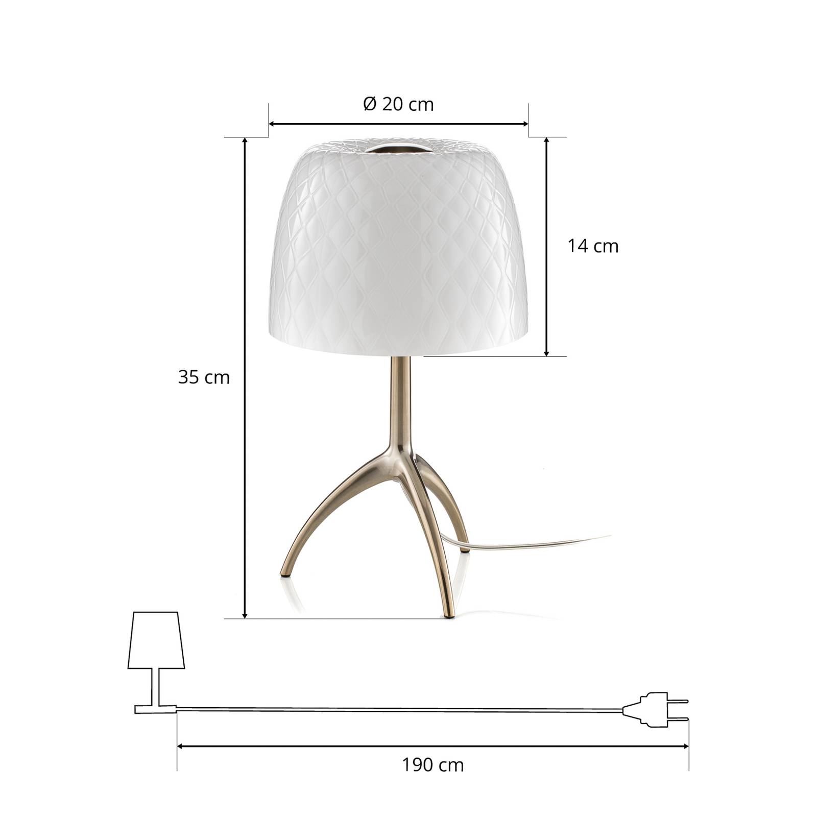 Foscarini Lumiere 30 piccola pastylka ściemniacz