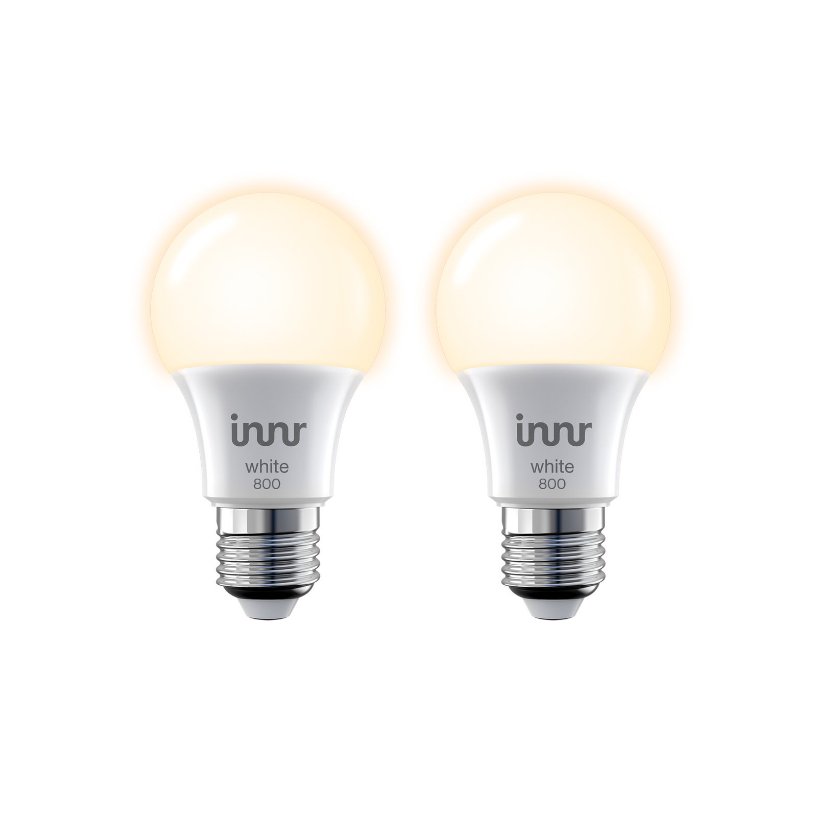 Innr LED-lampa Smart E27, 8,5 W, 2 700 K, 806 lm, 2 st