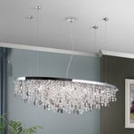 Crystalriver pendant light crystal elements chrome