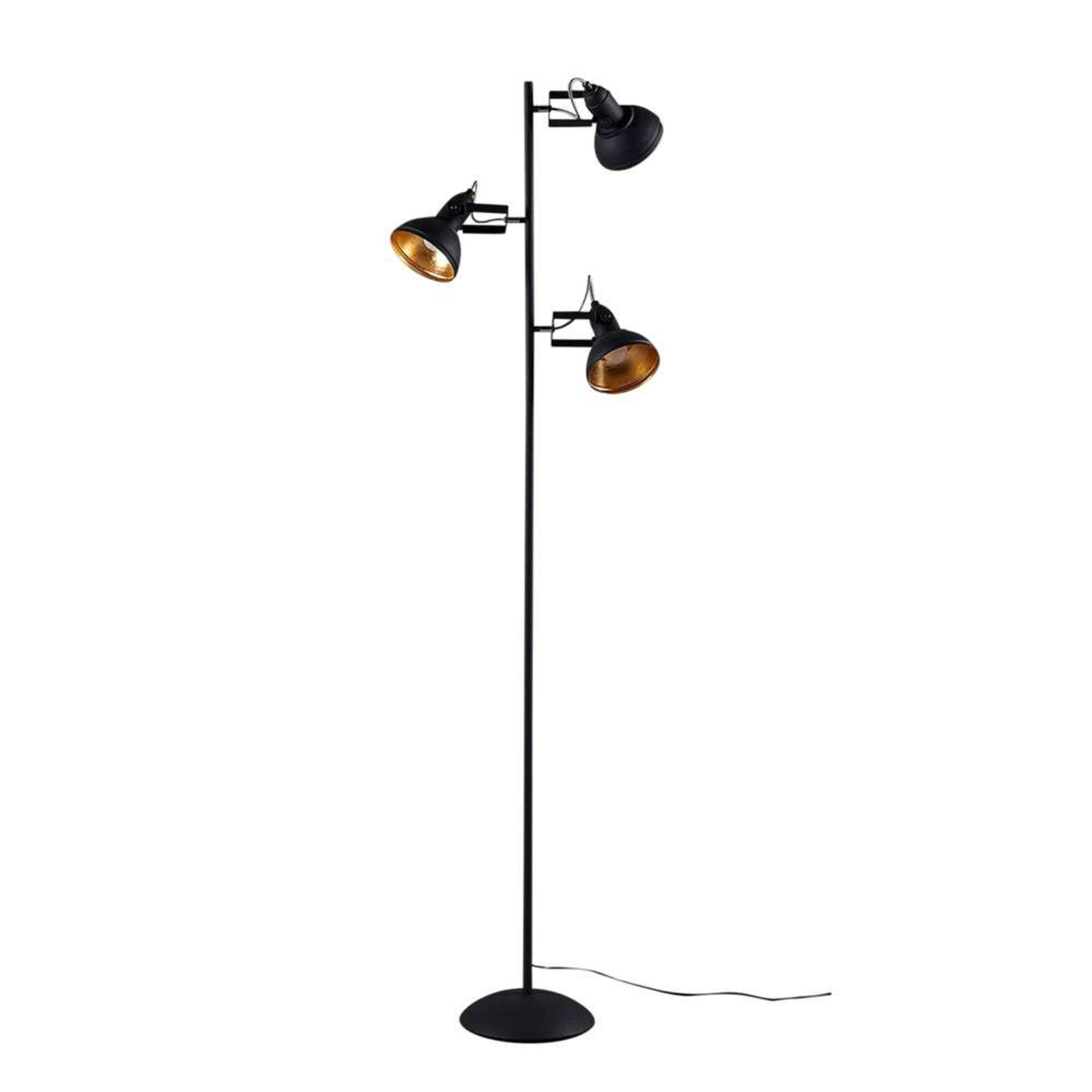 Lilly Lampadar Black/Gold - Lindby