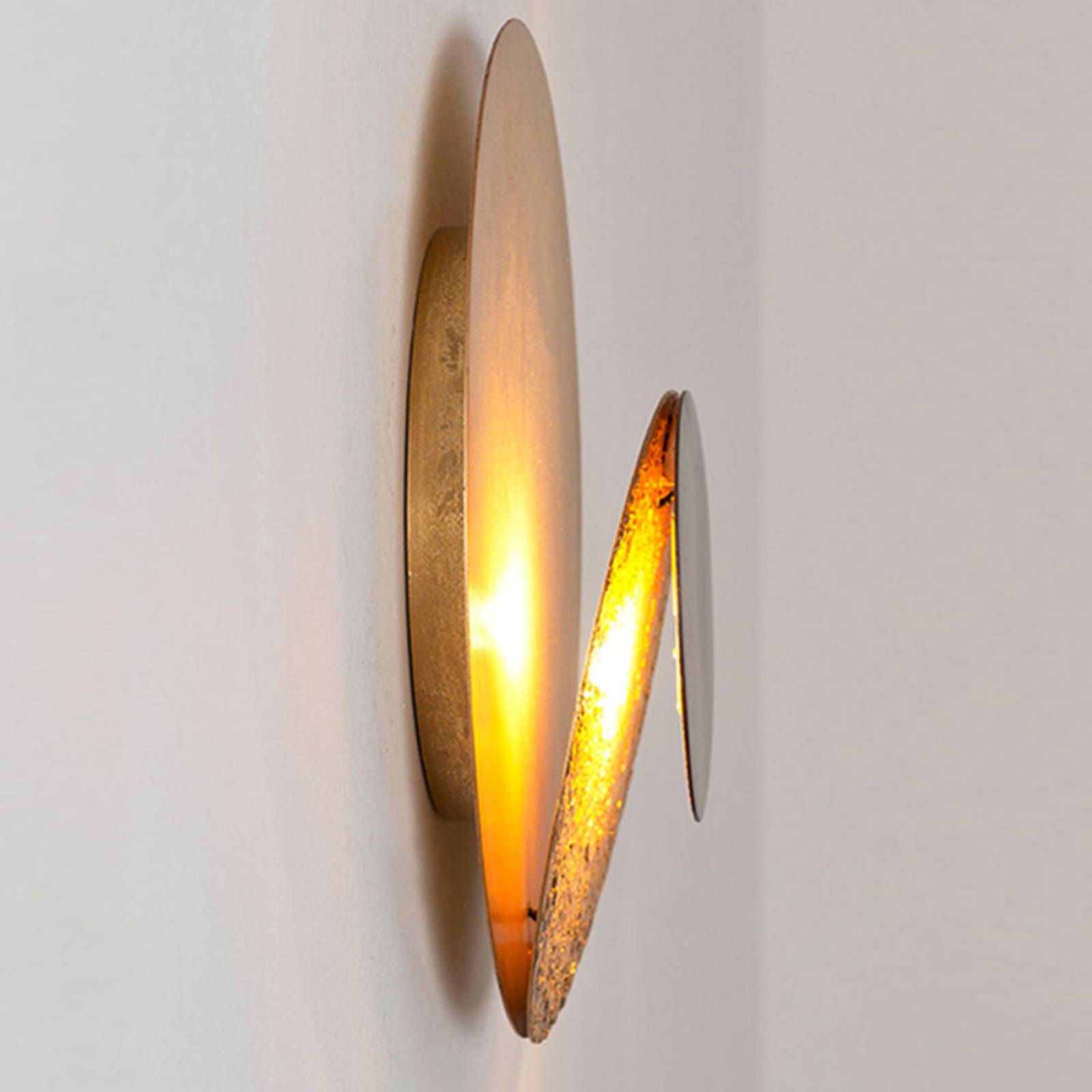 Lampa ścienna LED La Bocca, złoto-czarna
