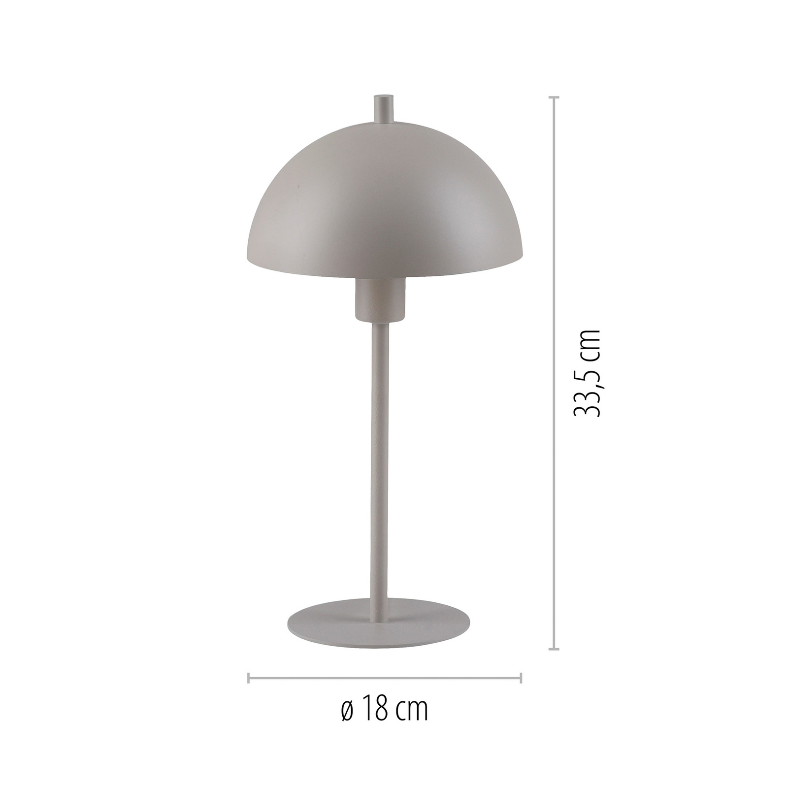 Schöner Wohnen Ali table lamp, sand breeze, iron, E14 Schöner Wohnen Ali table lamp, sand breeze, iron, E14