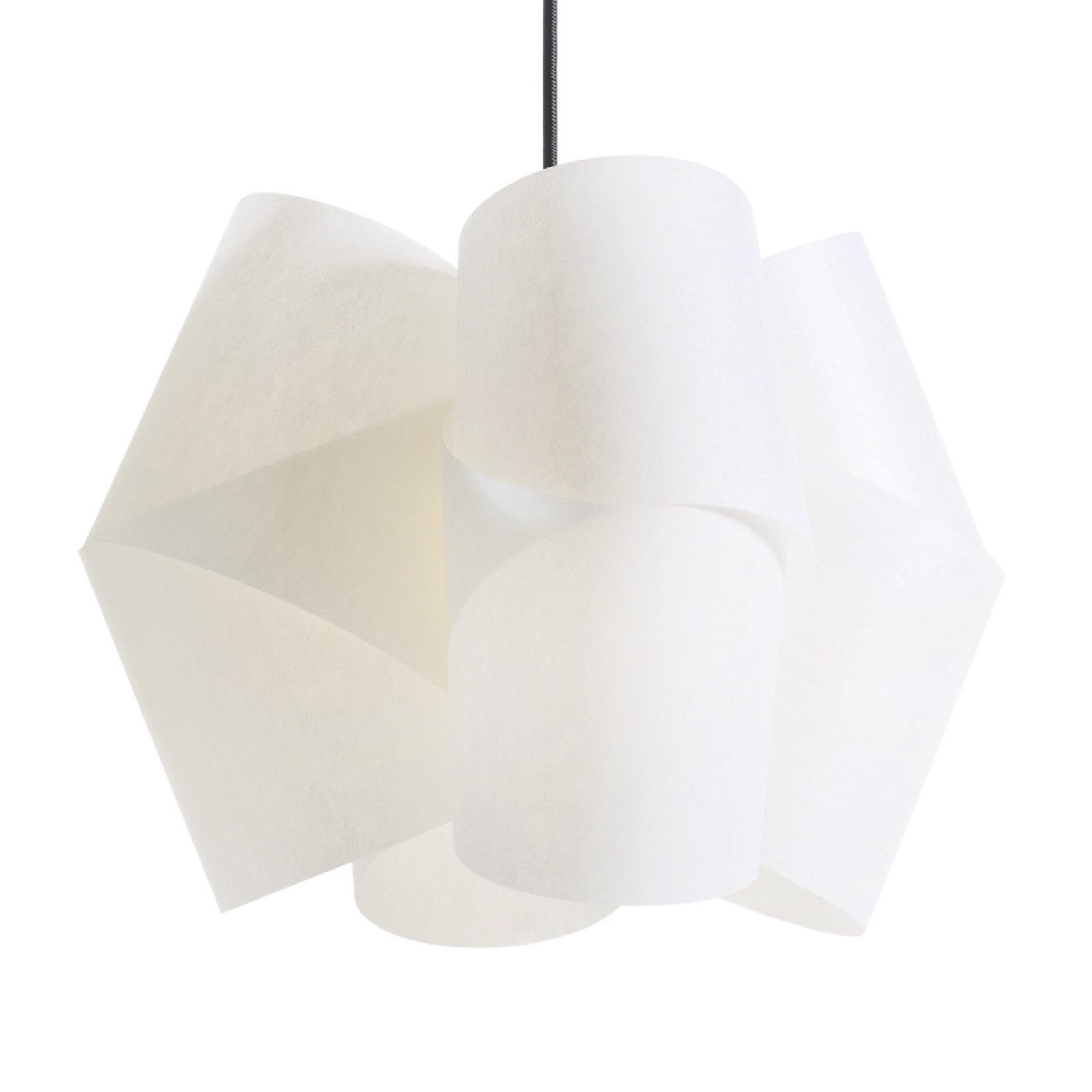 Függő lámpa Julii, fehér-antracit, Ø 54 cm