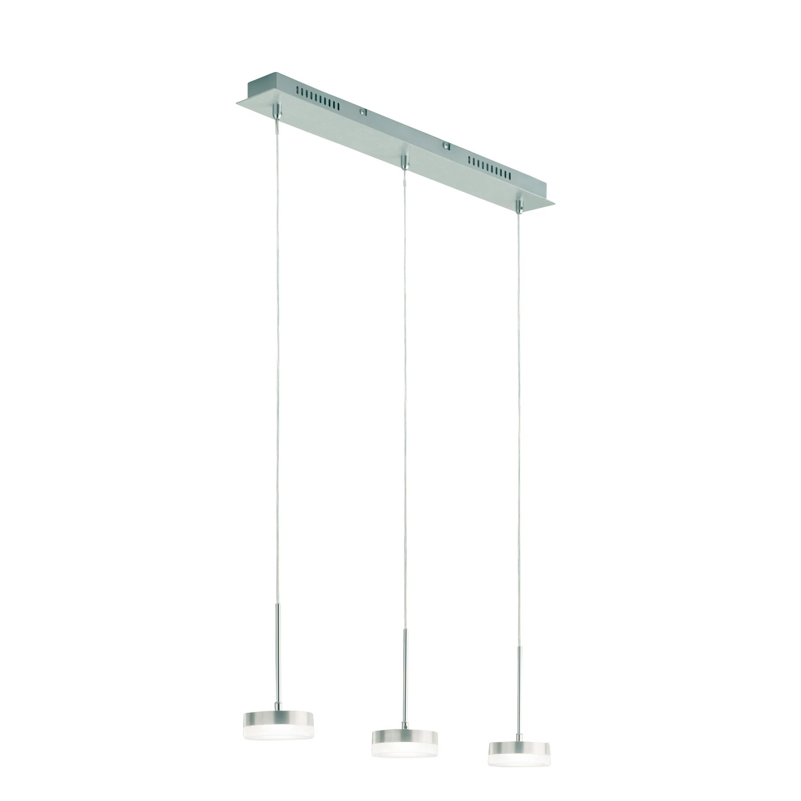 Závěsné svítidlo LED Dunk, hliník, 3 světla, 3 000 K, kov