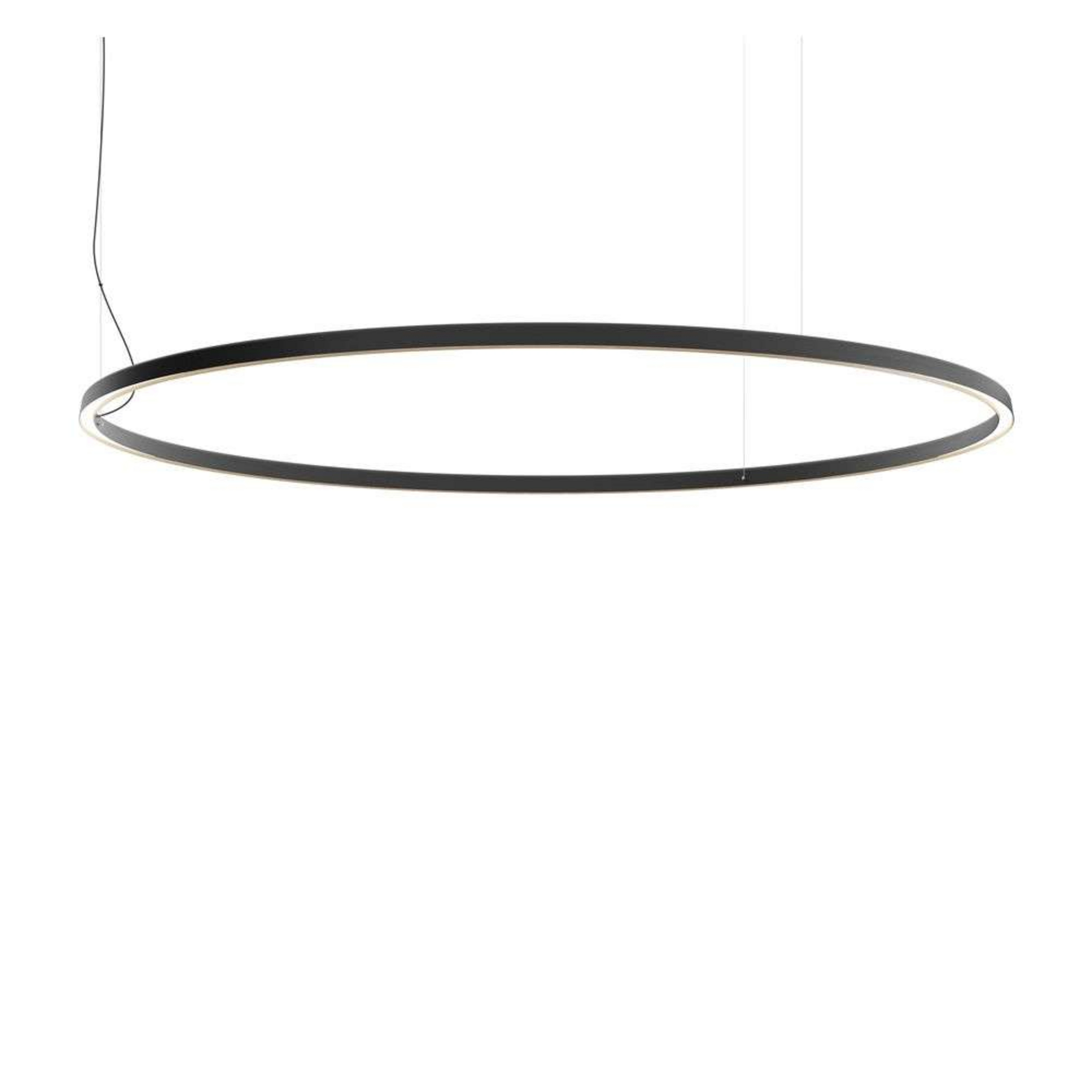 Compendium Circle LED Suspension Ø200 Black - Luceplan