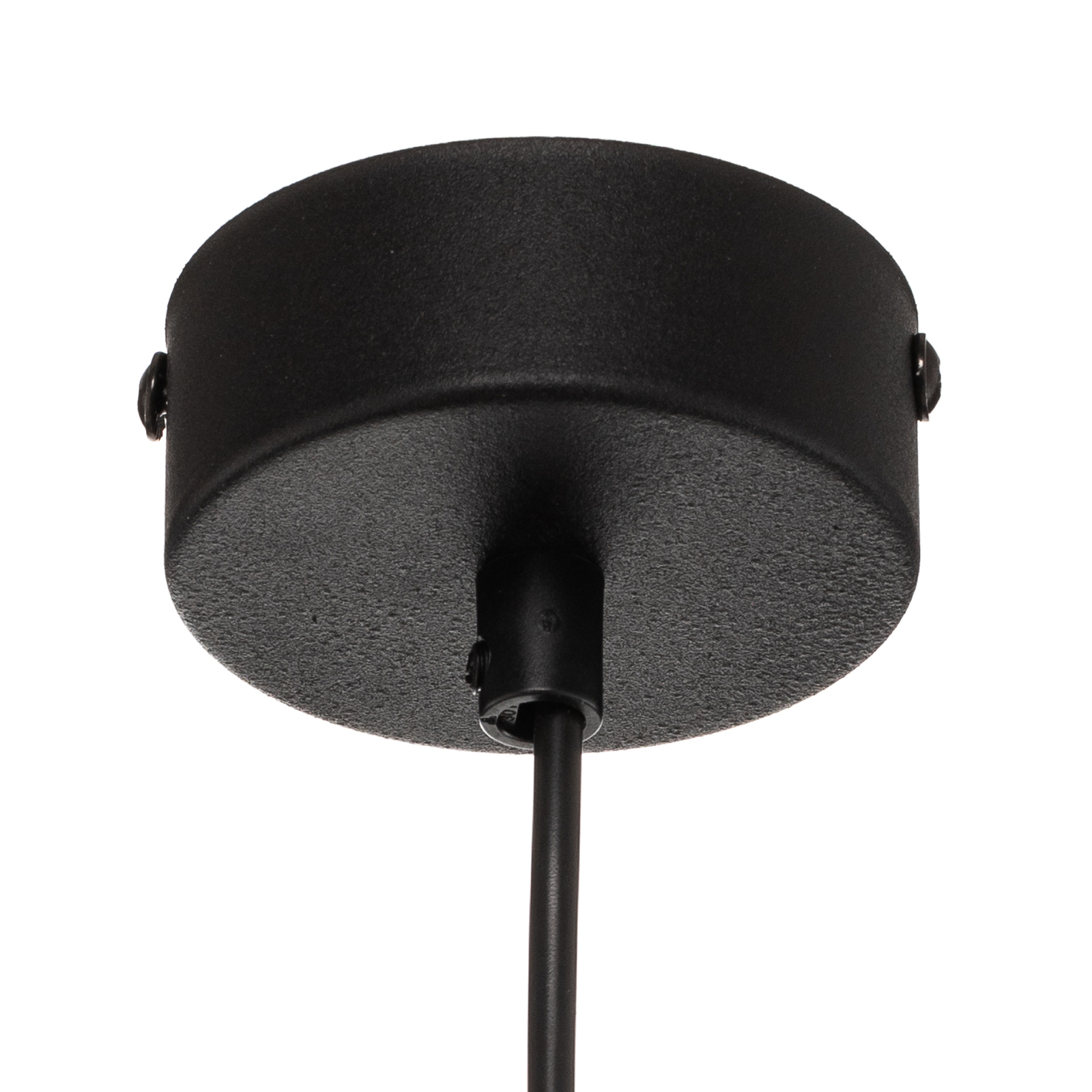 Boho hanglamp, zwart/rattan Ø 20 cm