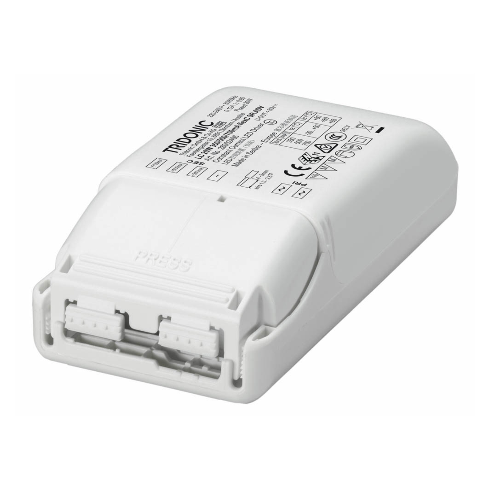 TRIDONIC Treiber LC 20W 350/500/700mA flexC SR ADV