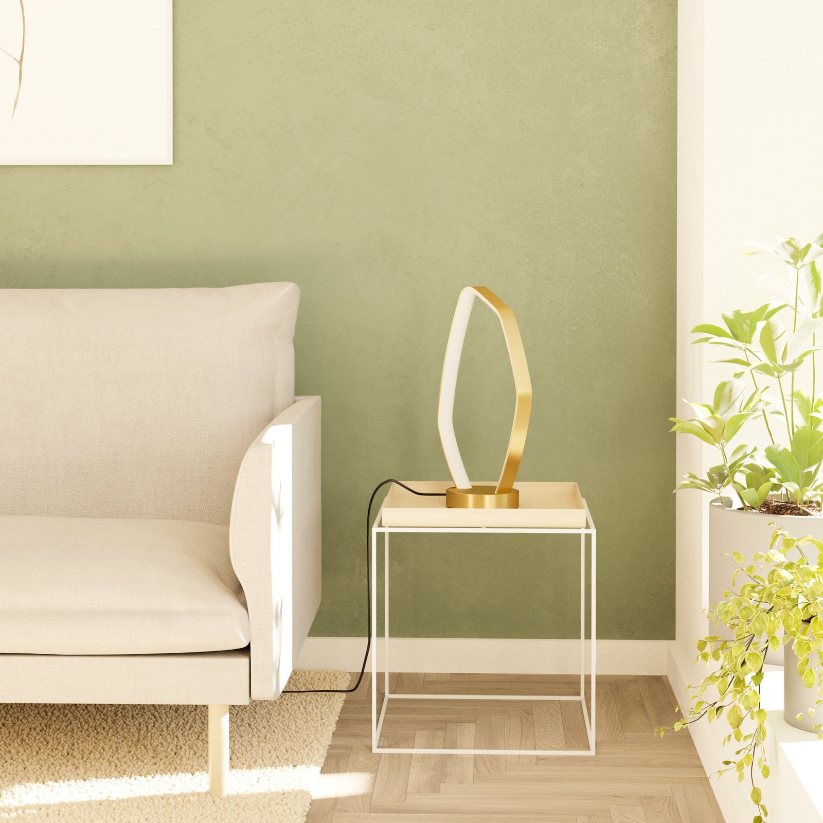 Vallerosa LED galda lampa no misiņa