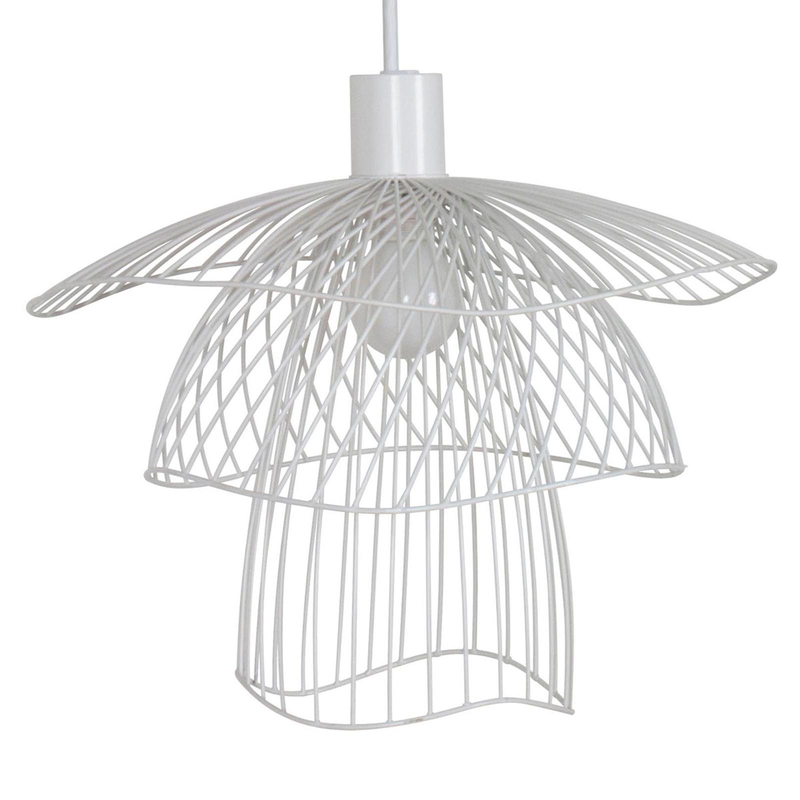 Forestier Papillon XS pendant light 30 cm white, for Living / Dining Room, metal, E14, 40 W, energy efficiency: A++, H: 25 cm