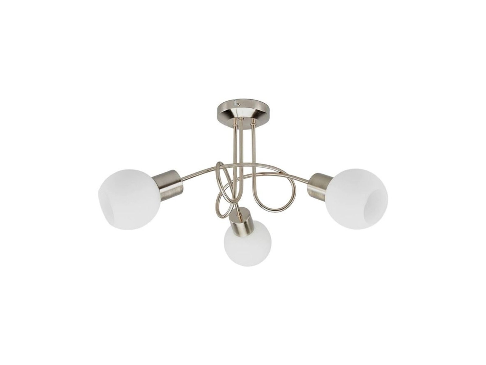 Elaina 3 Stropné Lampa Nickel/Opal - Lindby