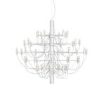 FLOS 2097/50 Candelabru LED, transparent, alb