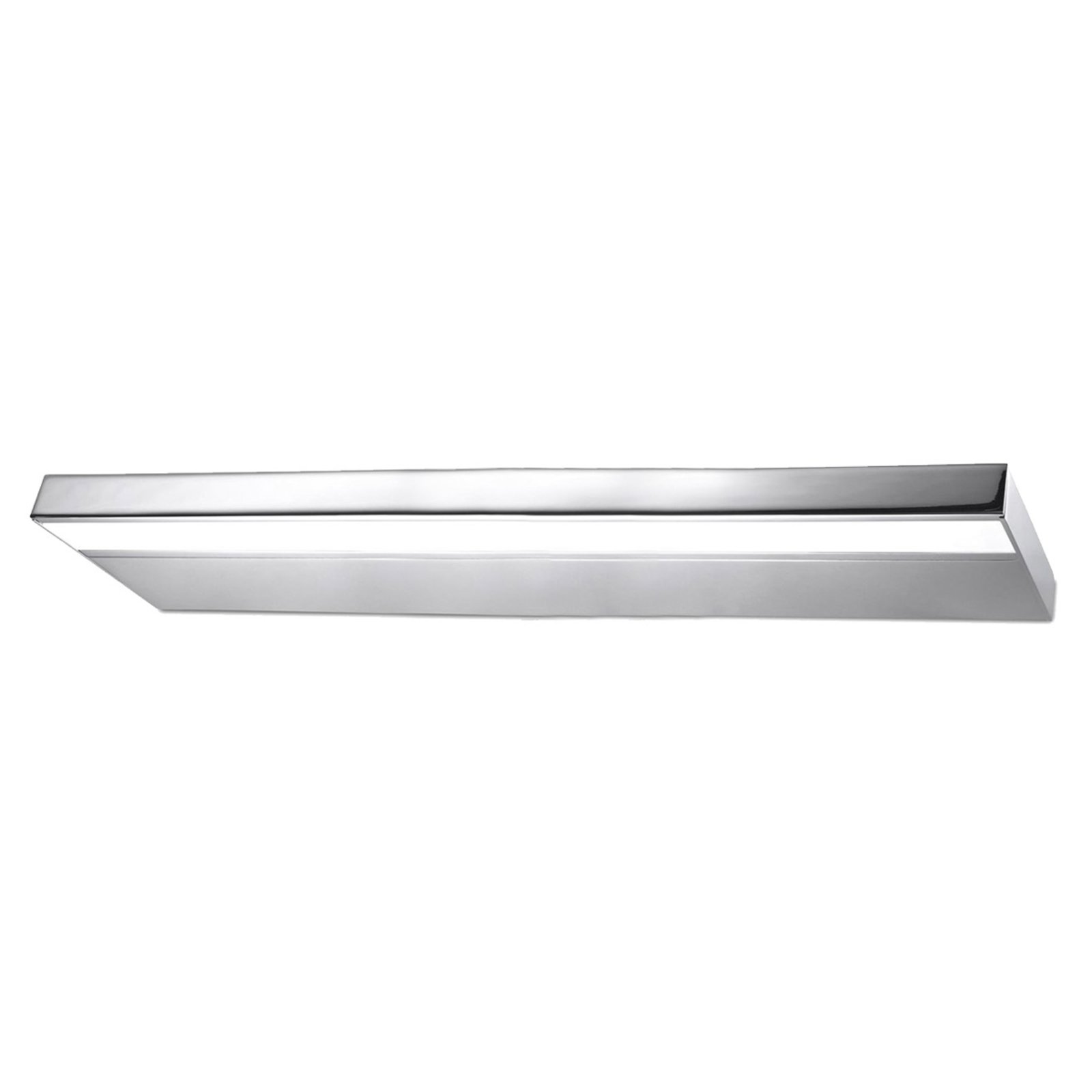 Pujol LED bathroom wall light Prim, IP20, 120 cm, chrome, for Bathroom, plastic, aluminium, 68 W, energy efficiency: A, W: 120 cm, H: 2.5 cm