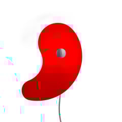Foscarini Bit 1 -seinälamppu, lasidiffuusori, pun.