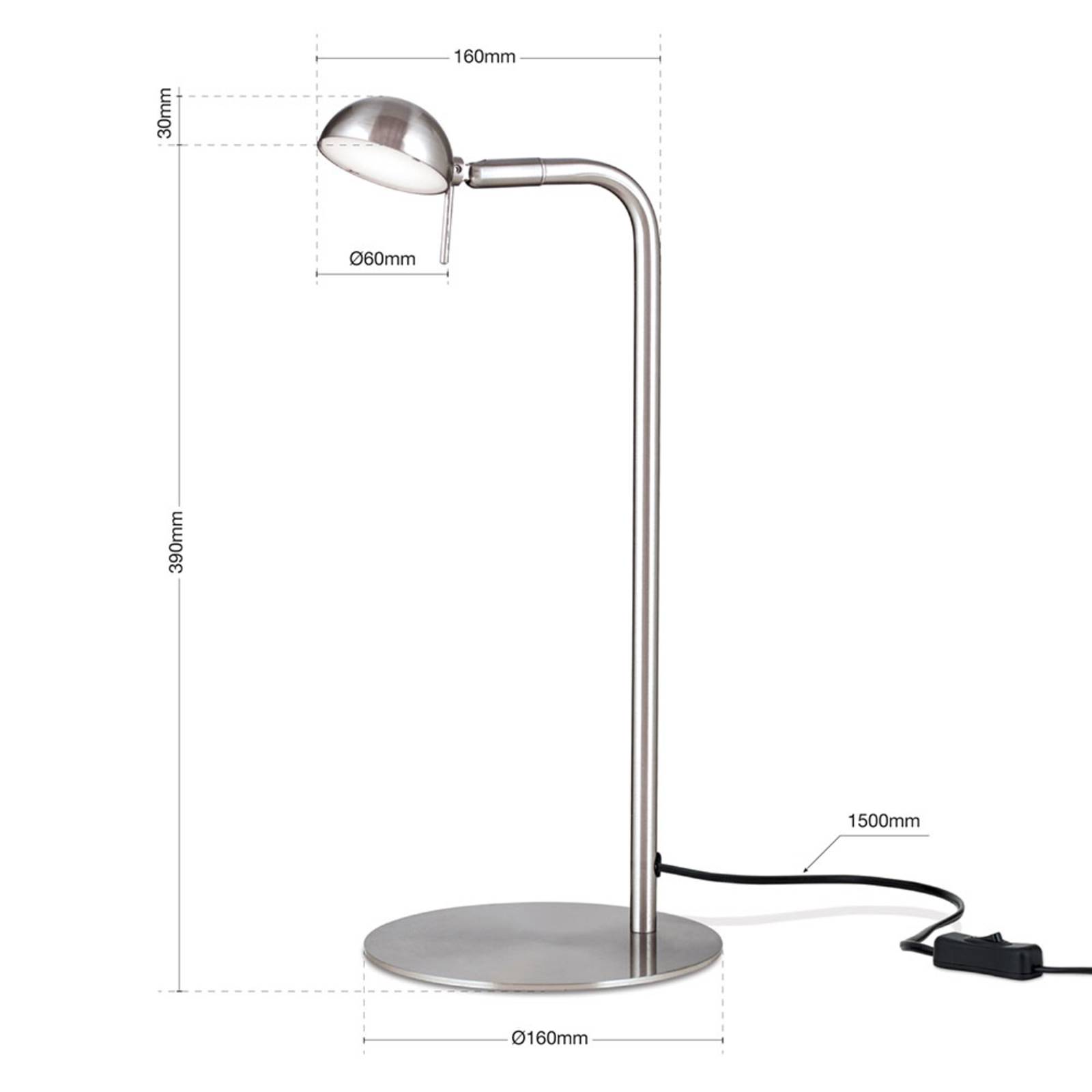 Lampa stołowa LED Student z wychylaną głowicą