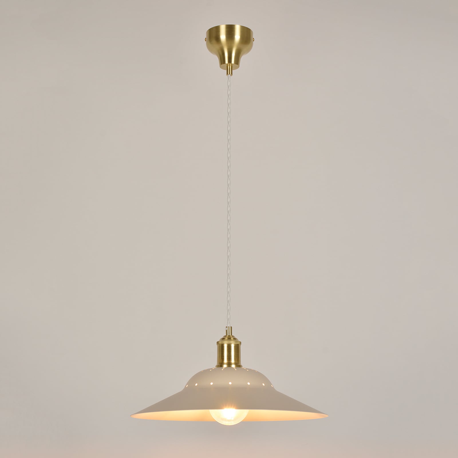 Lampa za vješanje Louise, slonovača, Ø 38 cm - Corep SAS Lampa za vješanje Louise, slonovača, Ø 38 cm - Corep SAS