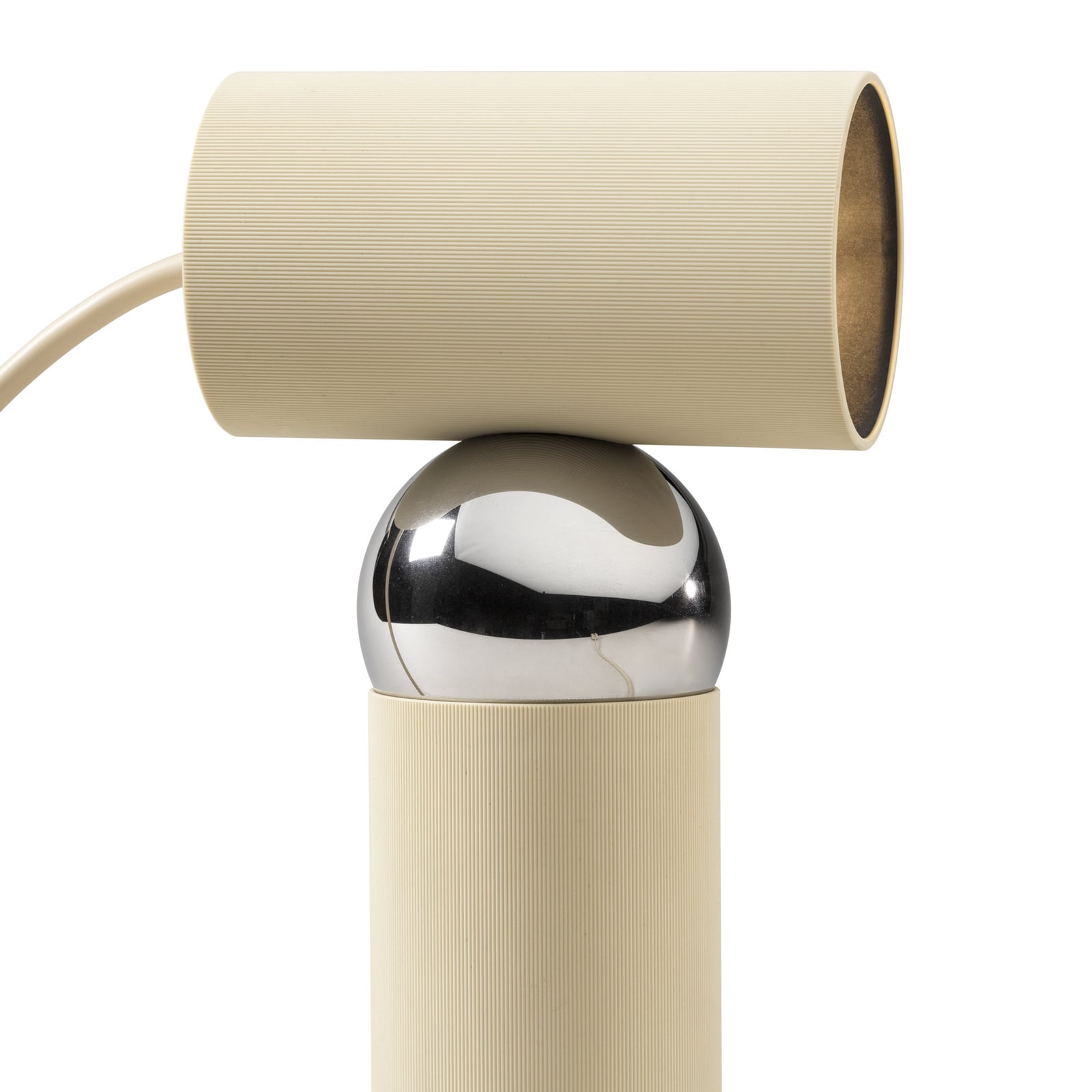 Bordlampe Bilboquet, beige, 20 cm, svingbar, GU10 – FLOS Bordlampe Bilboquet, beige, 20 cm, svingbar, GU10 – FLOS