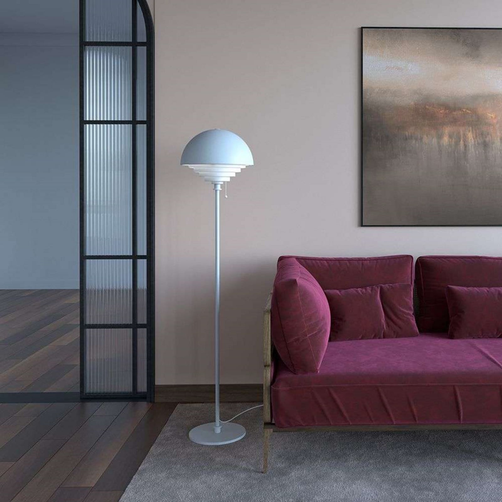 Motown Stehleuchte White Herstal - Wohnzimmer - Metall