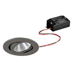 BRUMBERG LED inbouwspot 38° rond titaan 2.700K