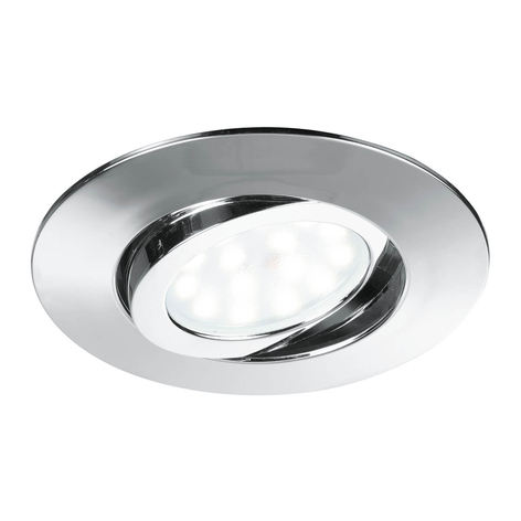Upotettava LED-kohdevalaisin Zenit, IP44, kromi