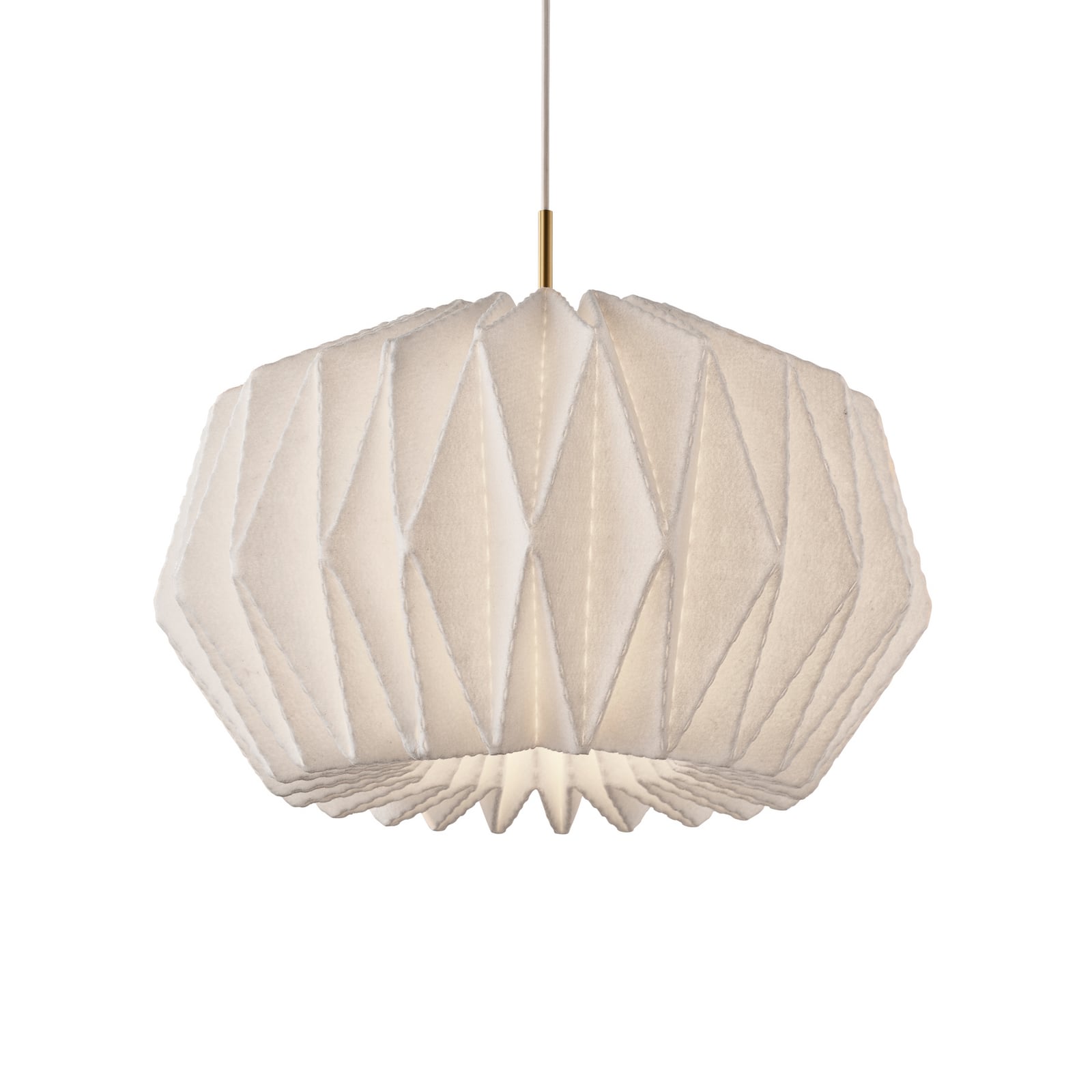 LE KLINT Hängeleuchte Softly Pleated I, Ø 62 cm, weiß, Filz