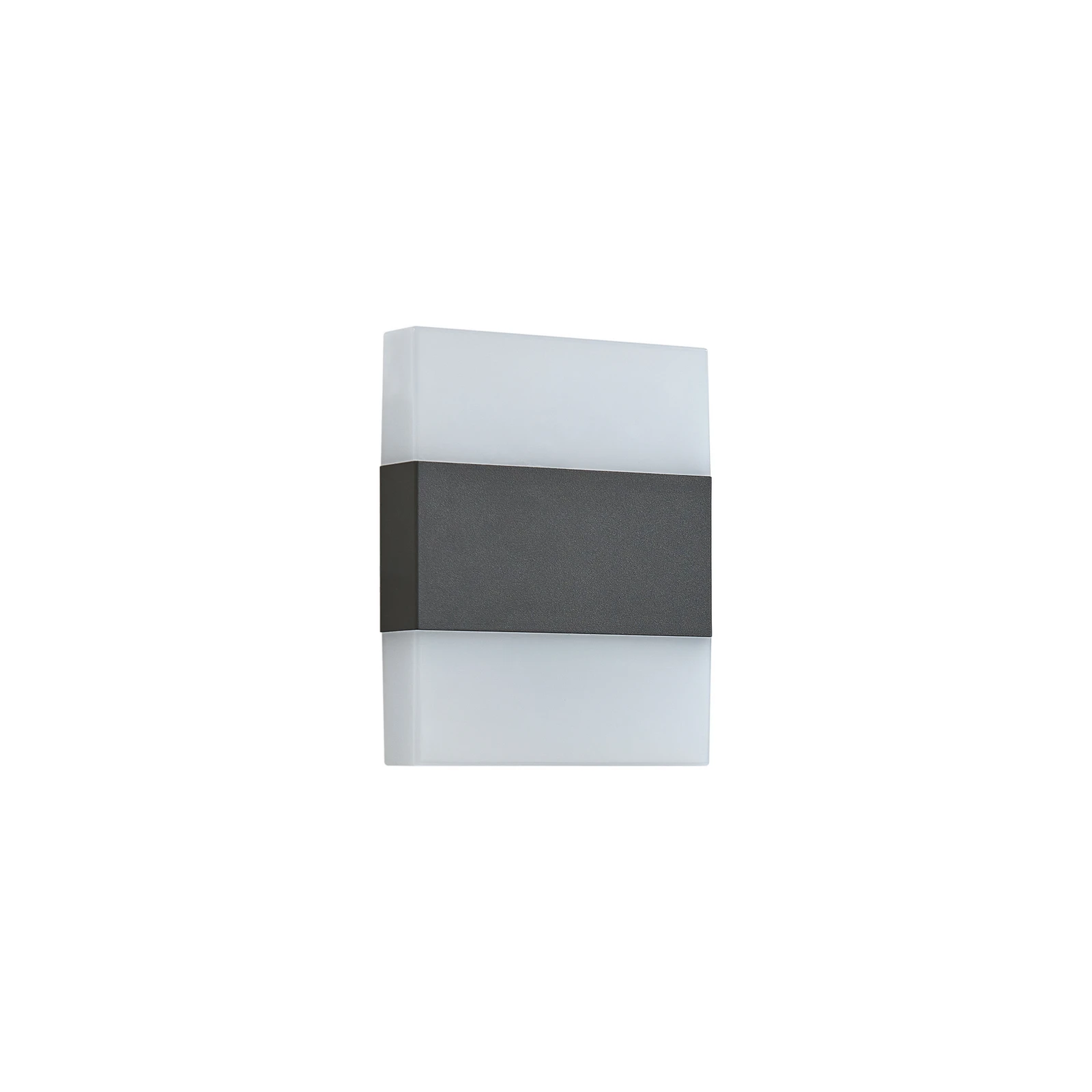 Lindby LED-Außenwandleuchte Branor, Alu, anthrazit, IP54