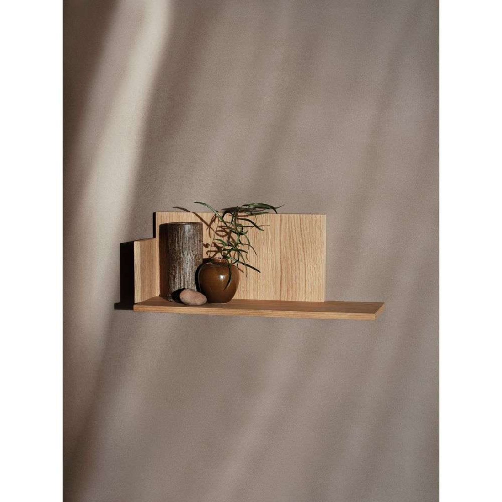 Stagger Shelf Low Oiled Oak - ferm LIVING